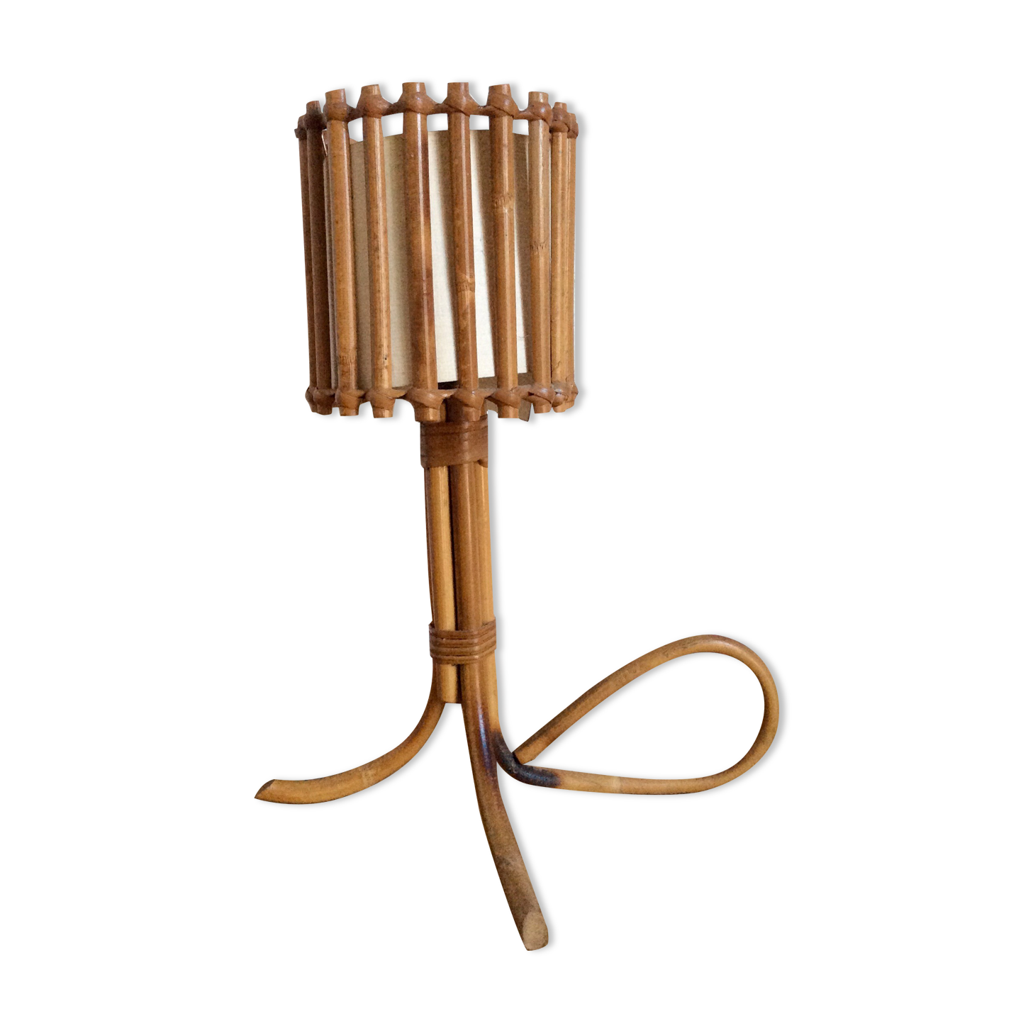 Rattan lamp, 60s