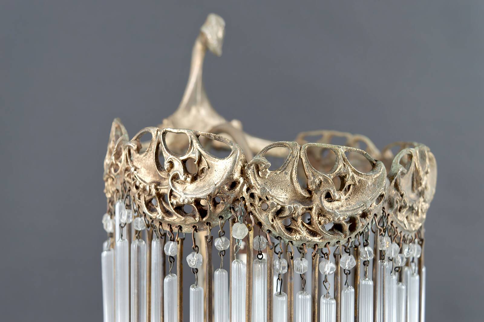 Bronze Lamp and Pendants by H. Guimard, France, Art Nouveau, c. 1910