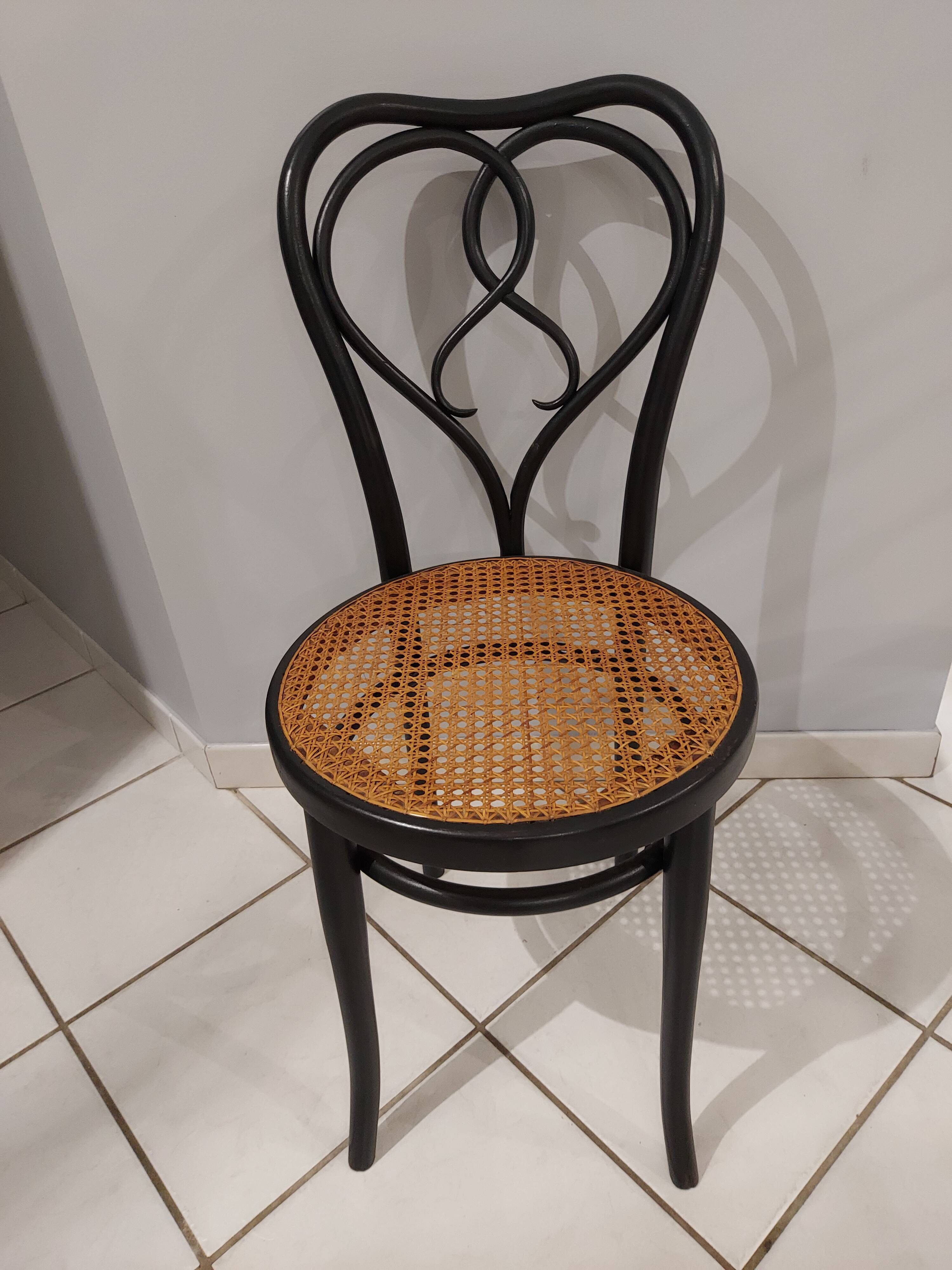 Ensemble Table de toilette et sa chaise Thonet années 1900