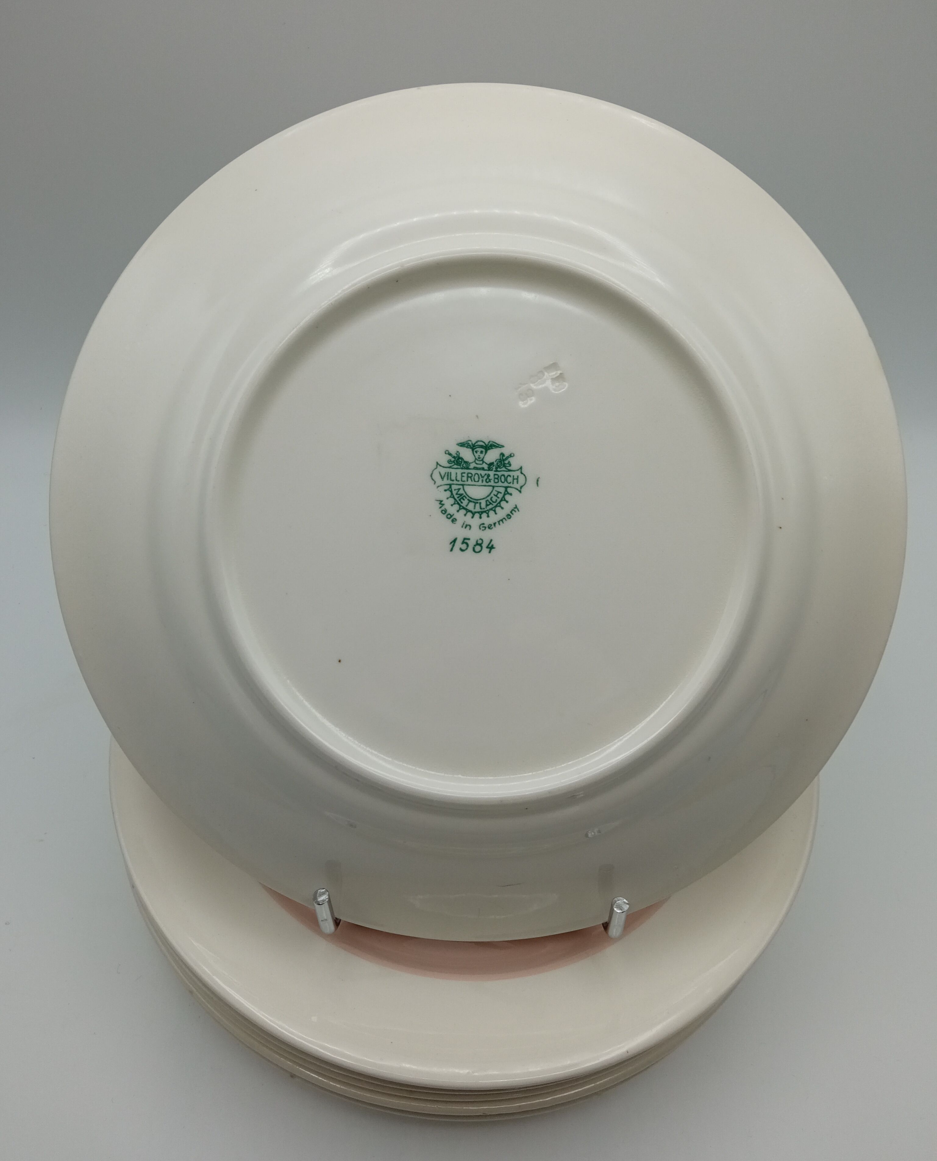 Set of six earthenware plates from Villeroy and Boch