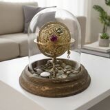 Golden leaf wooden base from the 19th century