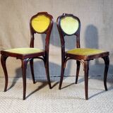 Pair of J&J KOHN Art Nouveau chairs from the Thonet era.