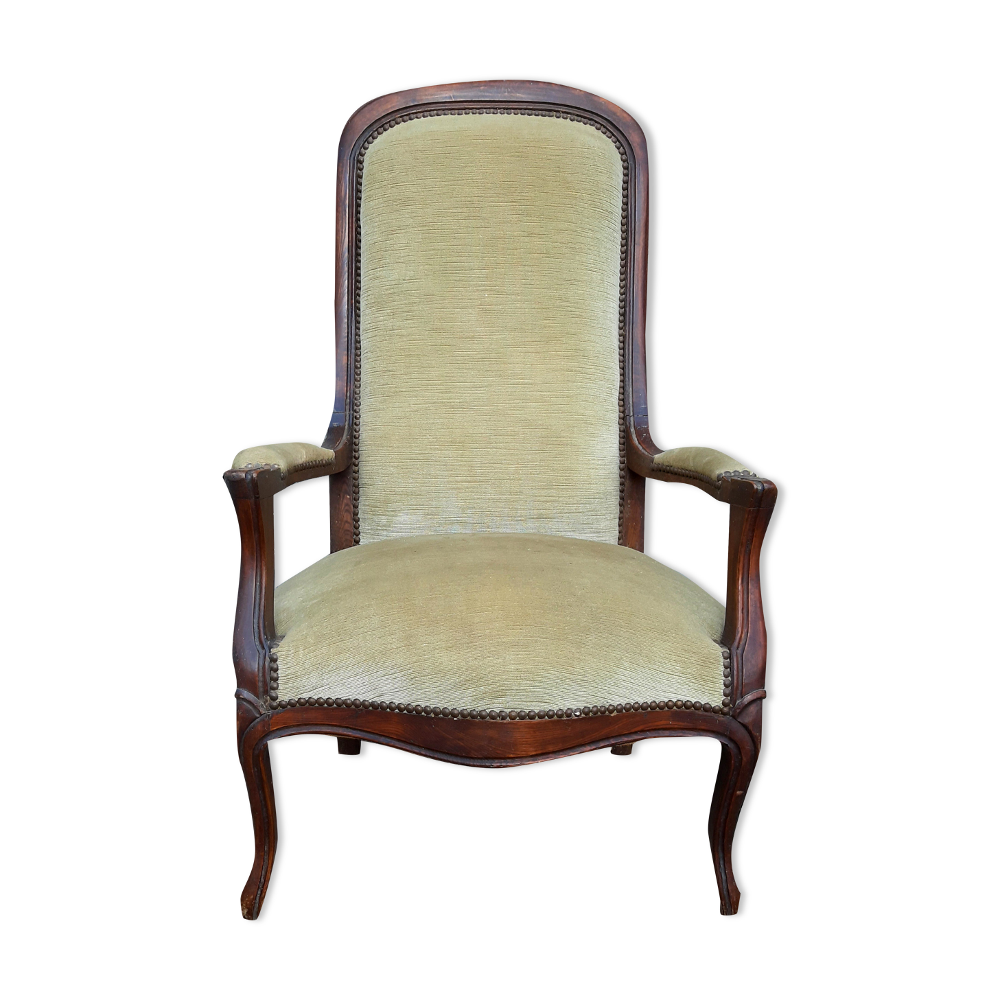 Armchair Voltaire XIX th, mahogany