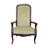 Armchair Voltaire XIX th, mahogany