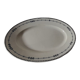 Oval plate in opaque porcelain from Gien model Russia L 34 cm