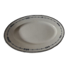 Plat ovale  en porcelaine opaque  de  Gien modèle Russia L 34 cm