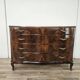 Chippendale chest of drawers in walnut burl, 1940s