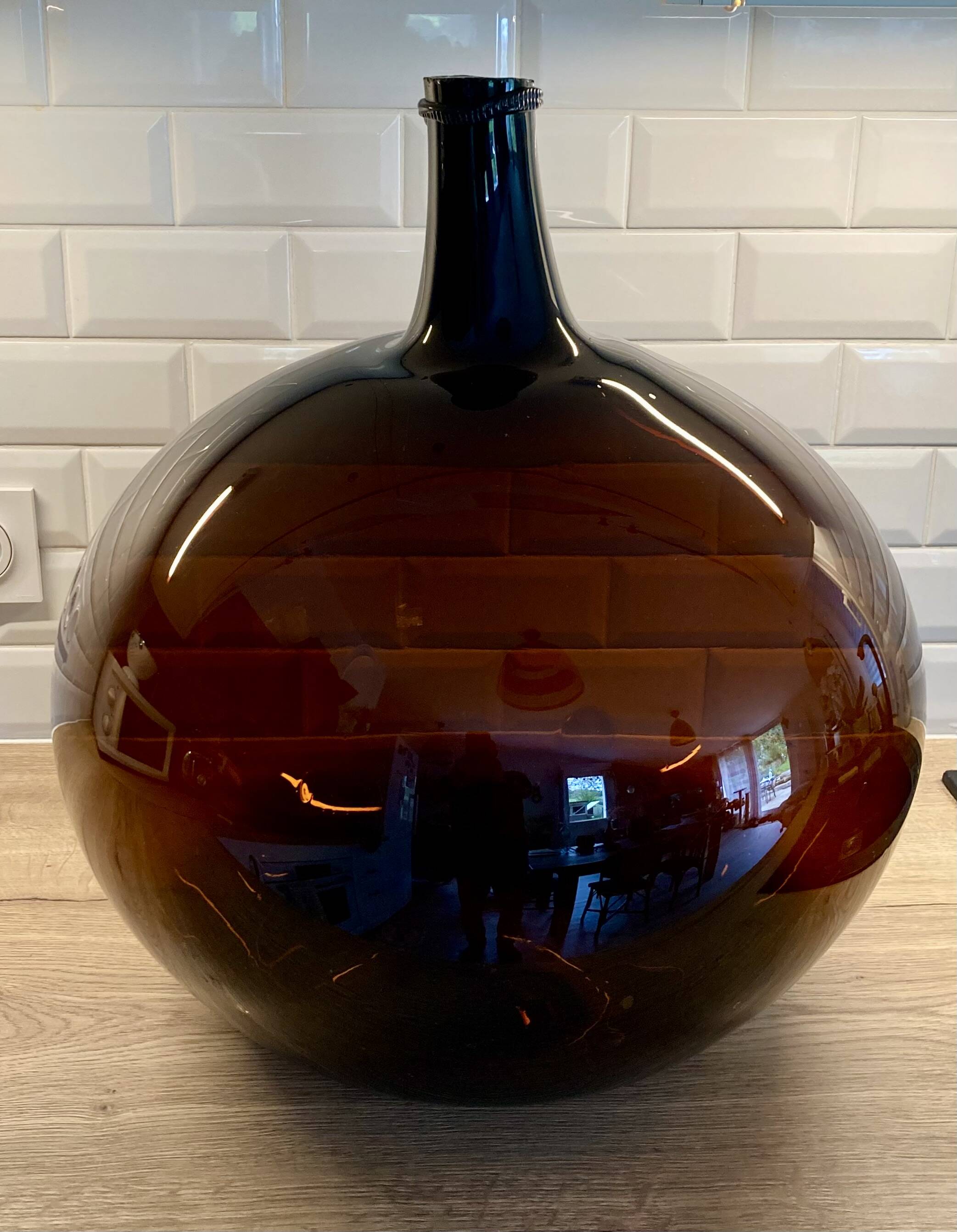Dame-jeanne ambrée fin 1800 env 30/35L