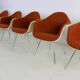 Set of six dining chairs by Charles Eames