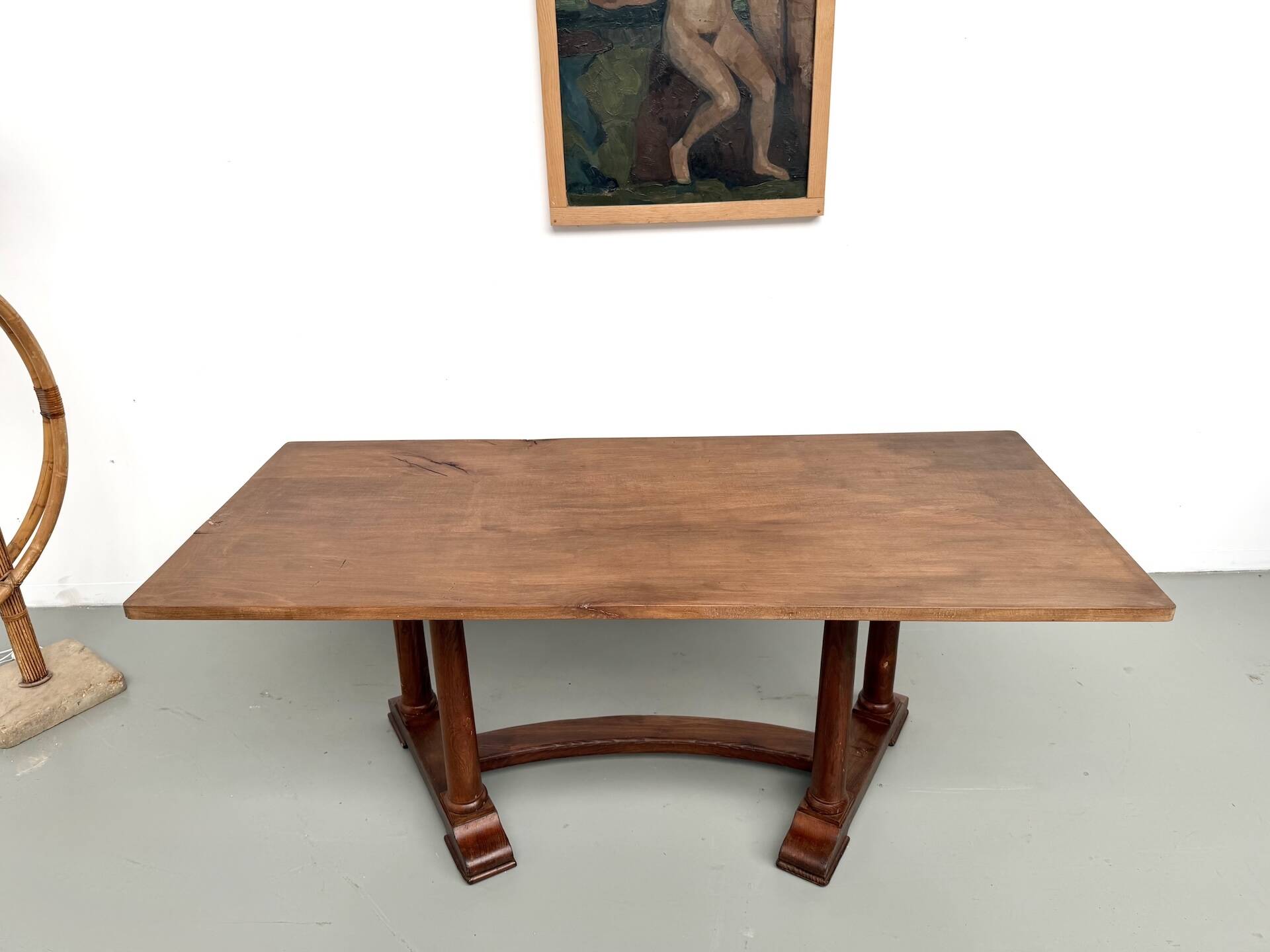 Art Deco dining table or desk in oak and beech – 1930s