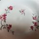 12 white plates with apple blossom motifs, Sologne porcelain