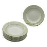 Service d’assiettes creuses / à soupe, salins , isoard,  vintage , anciennes