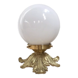 Opline and brass lamp