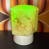 Art Deco ceiling light in uranium glass (ouraline) – Czechoslovakia – year