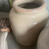 Unbleached ceramic pots