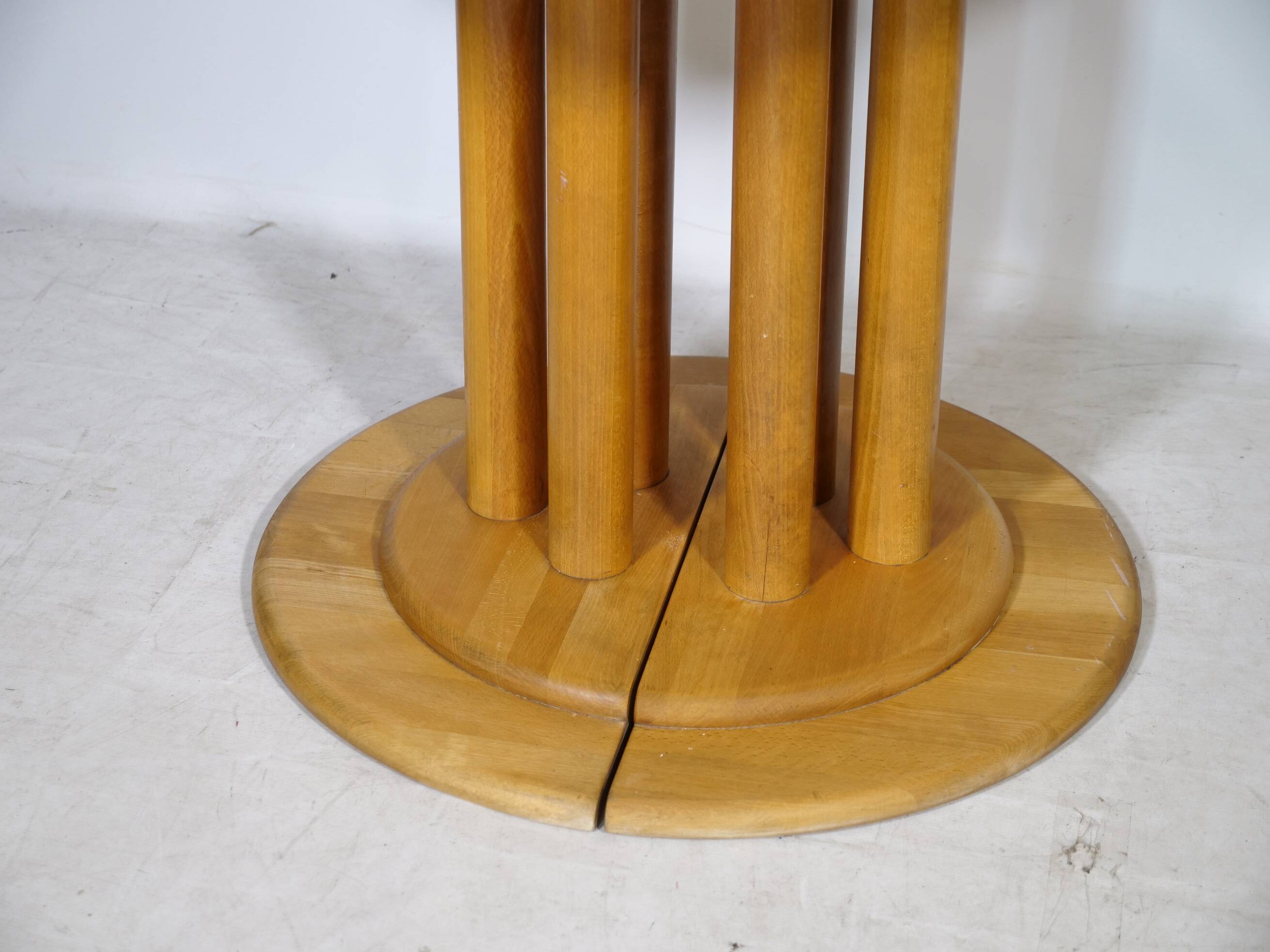 Mid Century Extendable Solid Alder Dining Table by Rainer Daumiller, 1970s