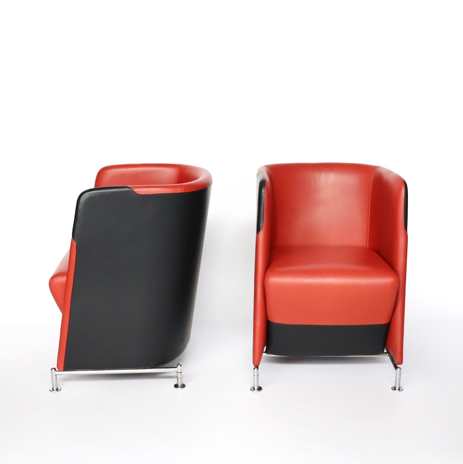 Pair of armchairs by Börge Lindau and Bo Lindekrantz