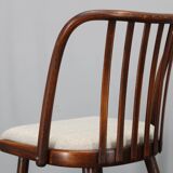 1960s Antonin Suman Set of Six Beech Dining Chairs, Restored
