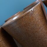 7 tasses ou verres Digoin en grès