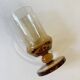 Art Deco liqueur set in amber glass