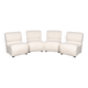 Italian 20thc set of four seats in cream boucle c.1980