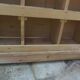 Vintage pitch pine furniture, 30 lockers, 1 niche.