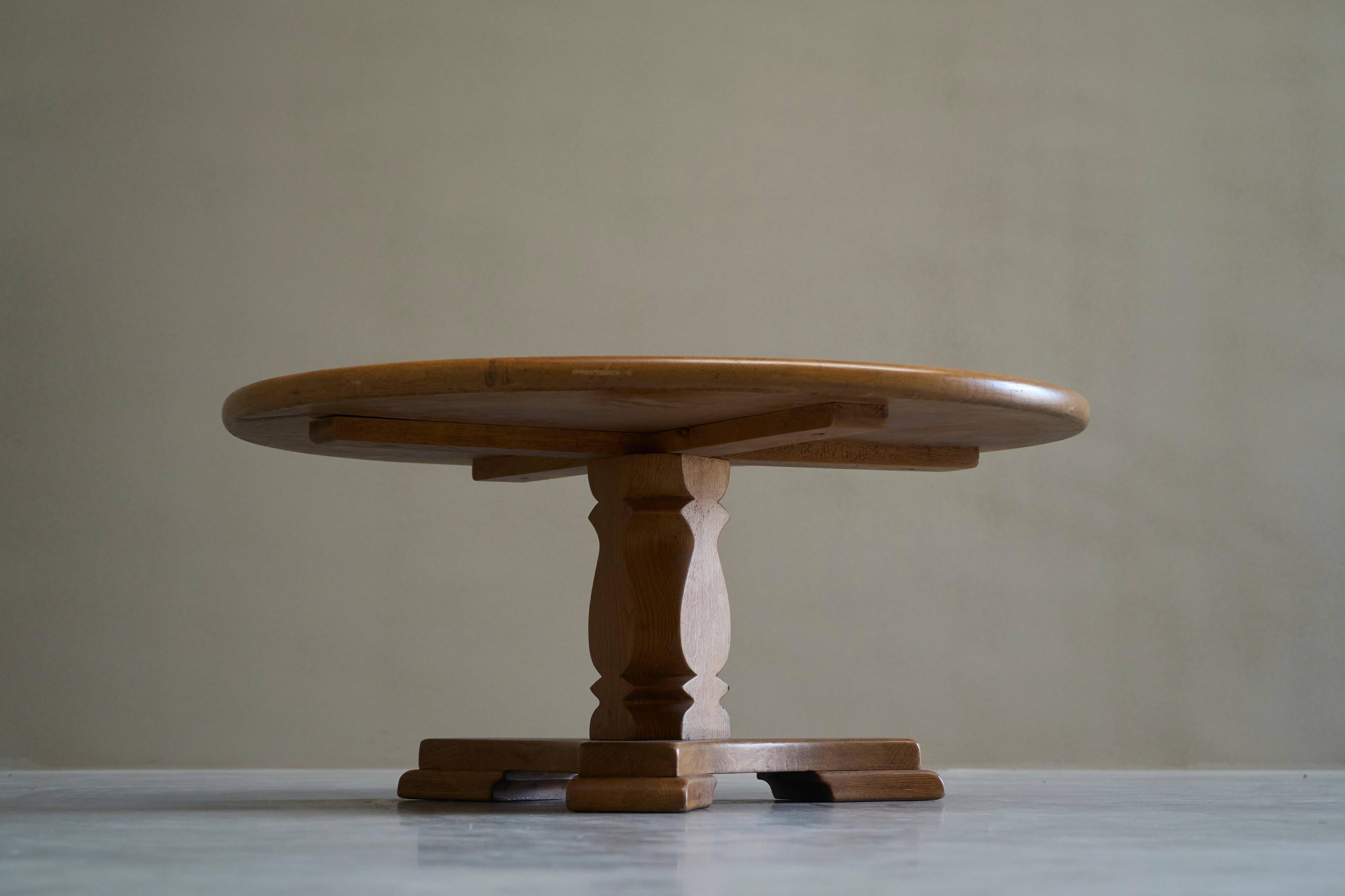 'Siegfried' coffee table by Abraham Sprij, solid oak, 1960s.