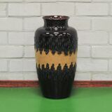 Vintage brown floor vase