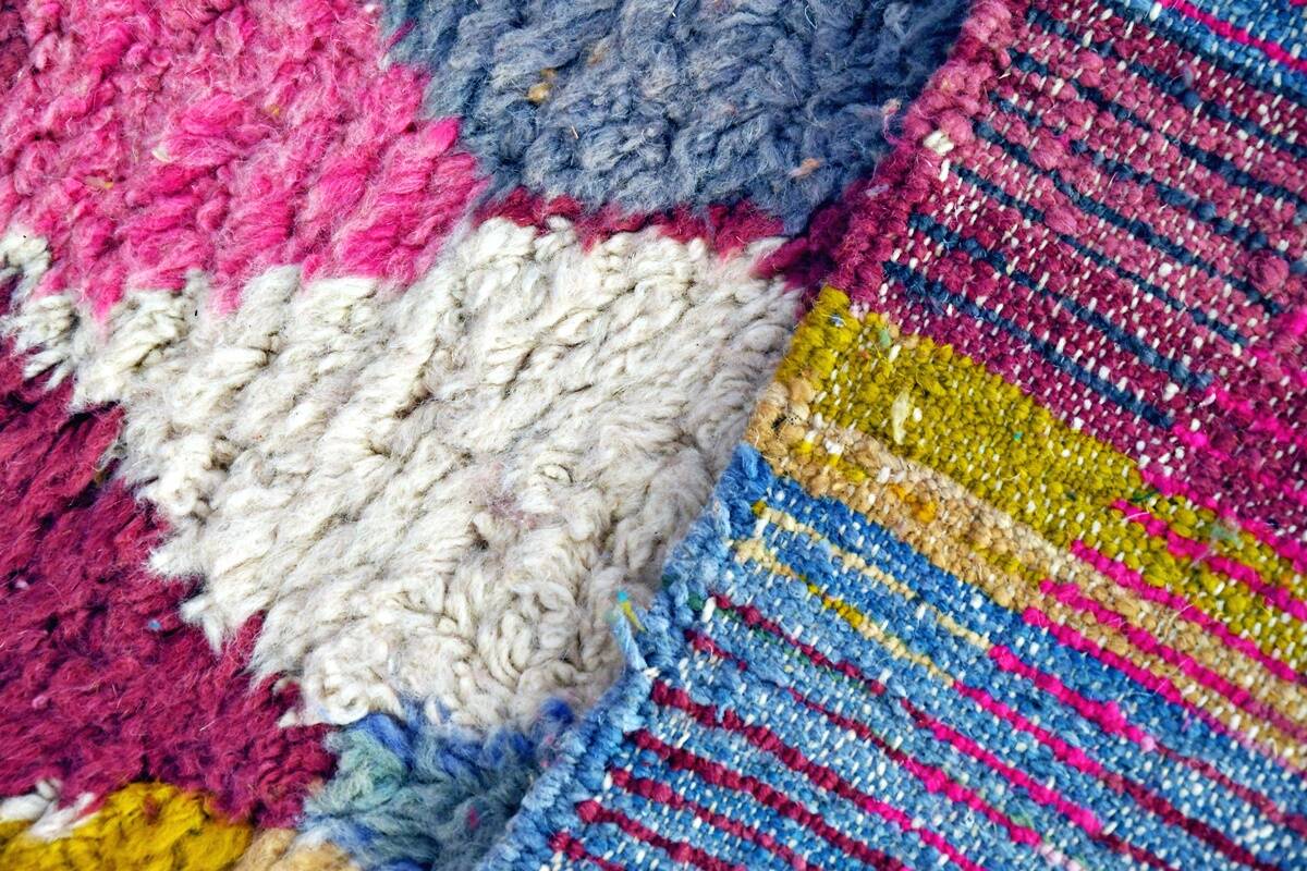 Moroccan Berber carpet hallway Boujaad 303 x 86 cm