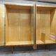 1960 Scandinavian wardrobe, atypical blond wood varnished, 4 doors 3