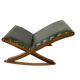 Vintage green footstool pouf
