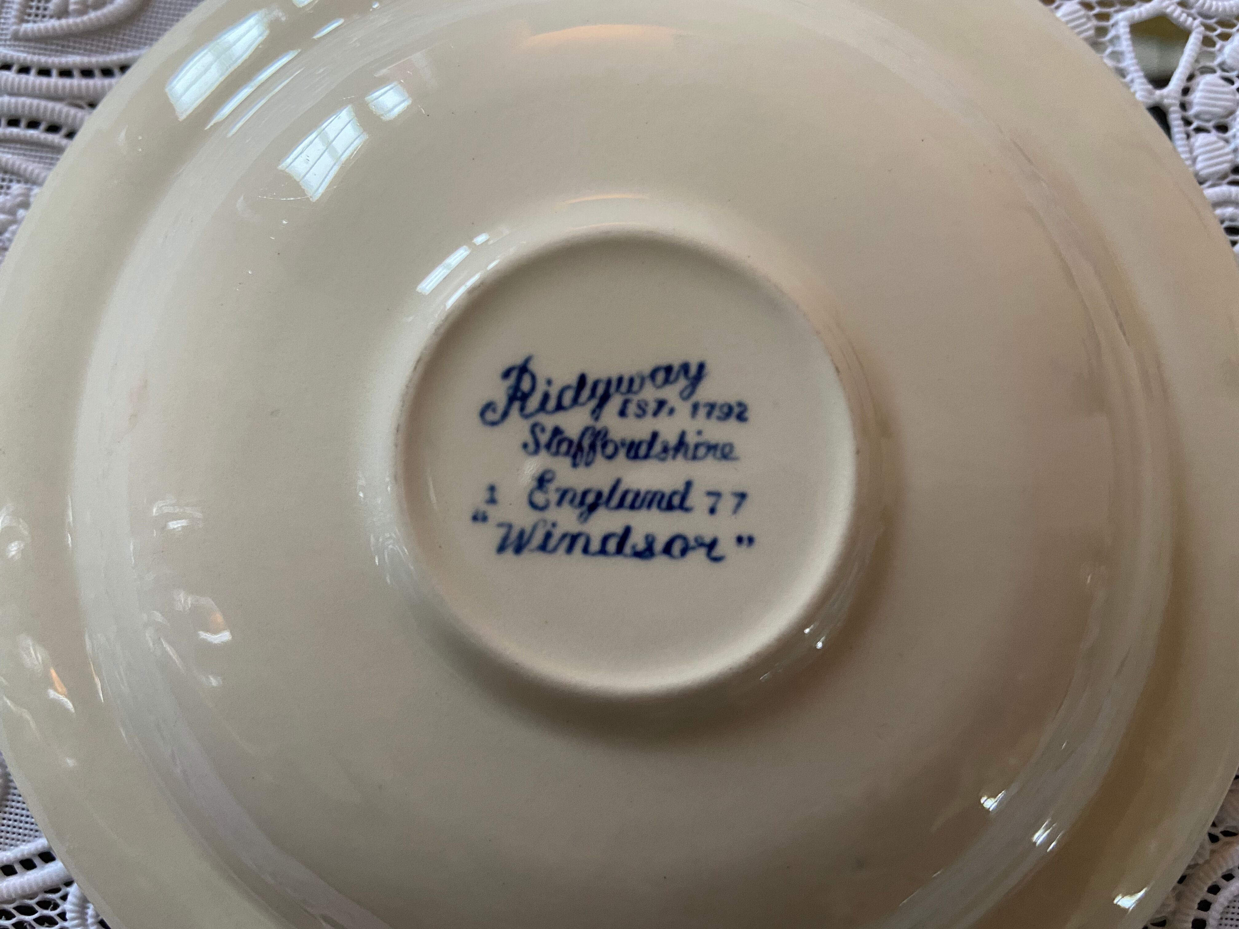 Soupes ridgway staffordshine