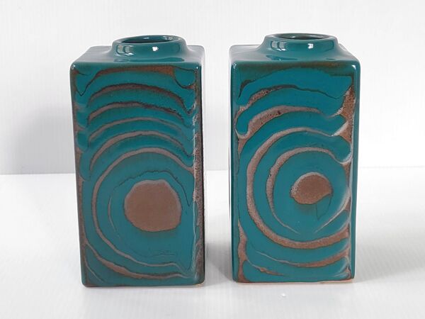 Paire de vases vintage Veb Haldensleben 1960