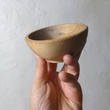 small turned wooden bowl