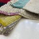 Handmade artisan rug in ochre, size 1.5/2.5 m.