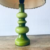 Vintage green glass lamp