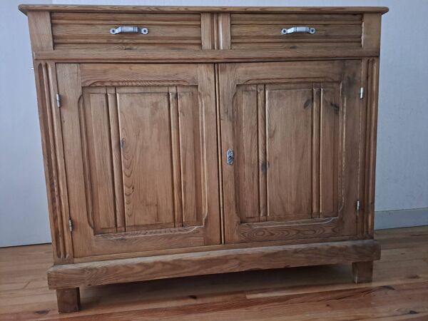Buffet parisien ancien bois brut