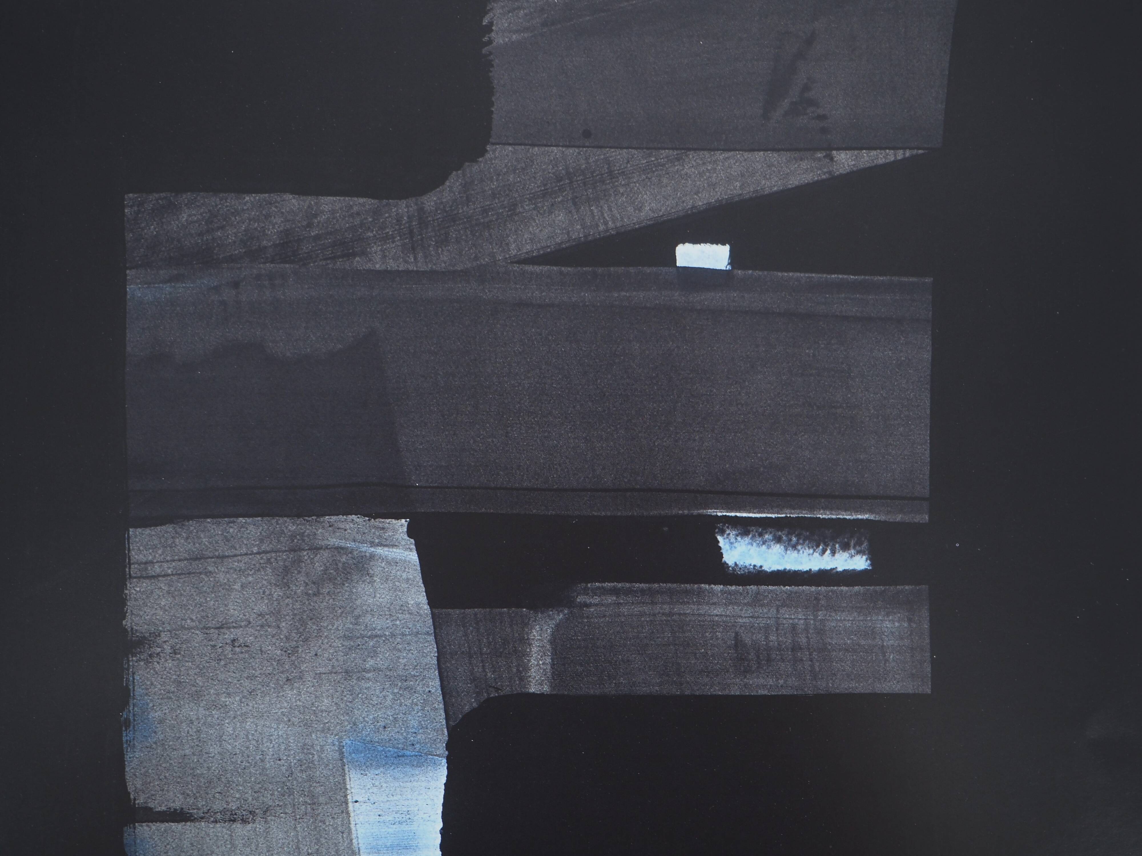 Pierre SOULAGES: Gouache on paper 1973 - Original signed poster