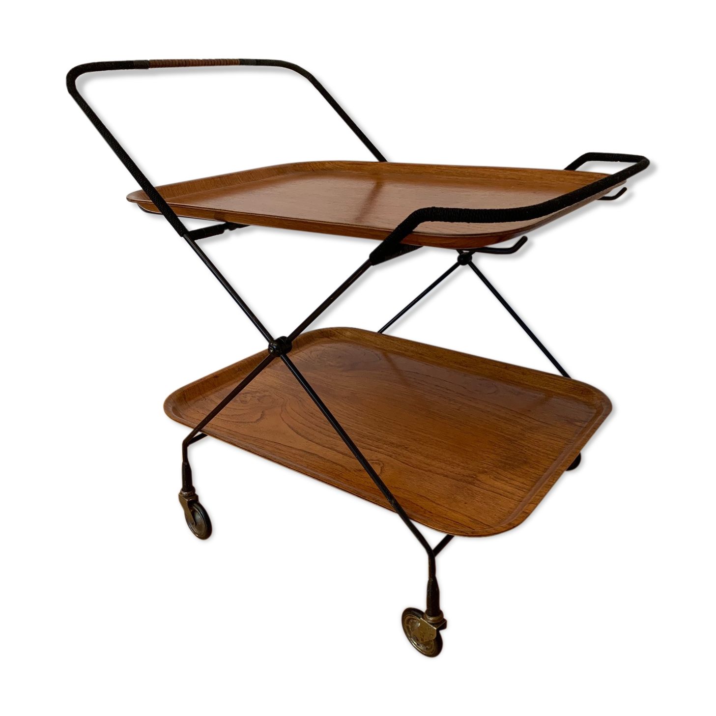 A bar trolley designed by Paul Nagel, JIE Gantofta, Sweden, 1950s
