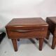 Pair of Scandinavian teak bedside tables from the 1960s.