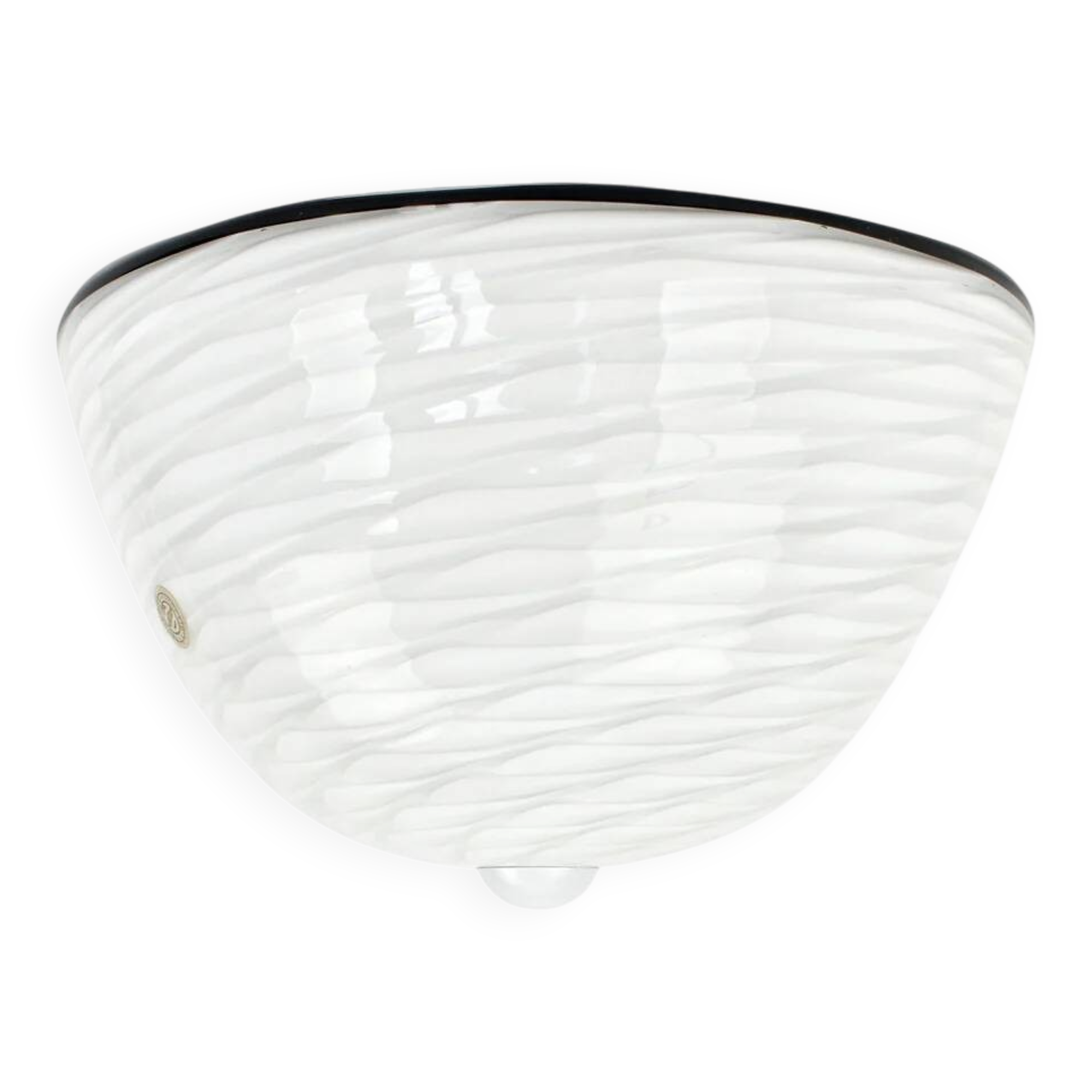 Vintage Artigianato Muranese Murano Flush Mount Ceiling Light