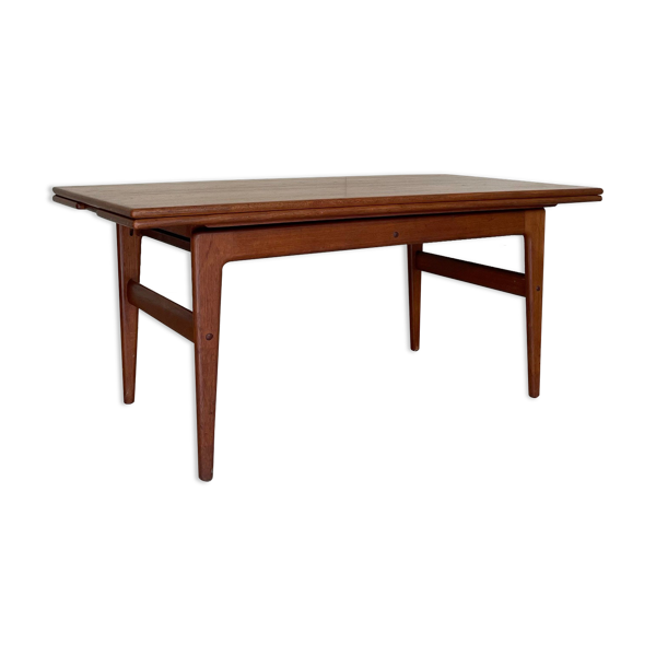 Table basse/à manger, elevator de Kai Kristiansen, en teck, Denmark 1960 — Beyit