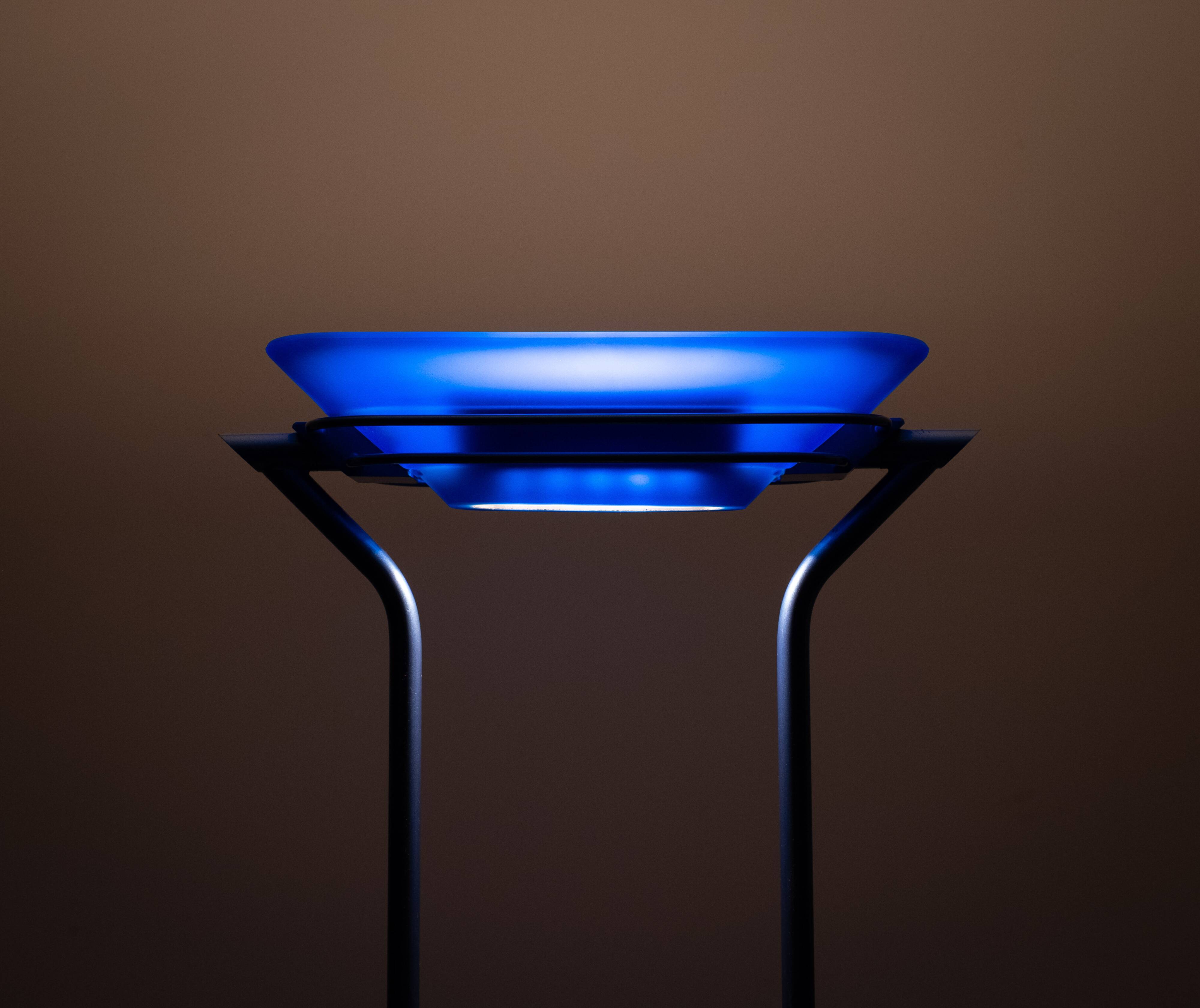 Post modern light Blue Halogen Floor lamp Design by Jordi Vilardell