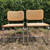 Pair of Marcel Breuer Cesca B32 chairs