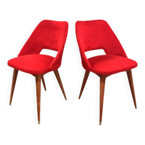 Paire de chaises tonneau