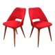Pair of "fluffy" barrel chairs