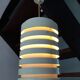 White lacquered metal pendant light - Hans-Agne Jakobsson