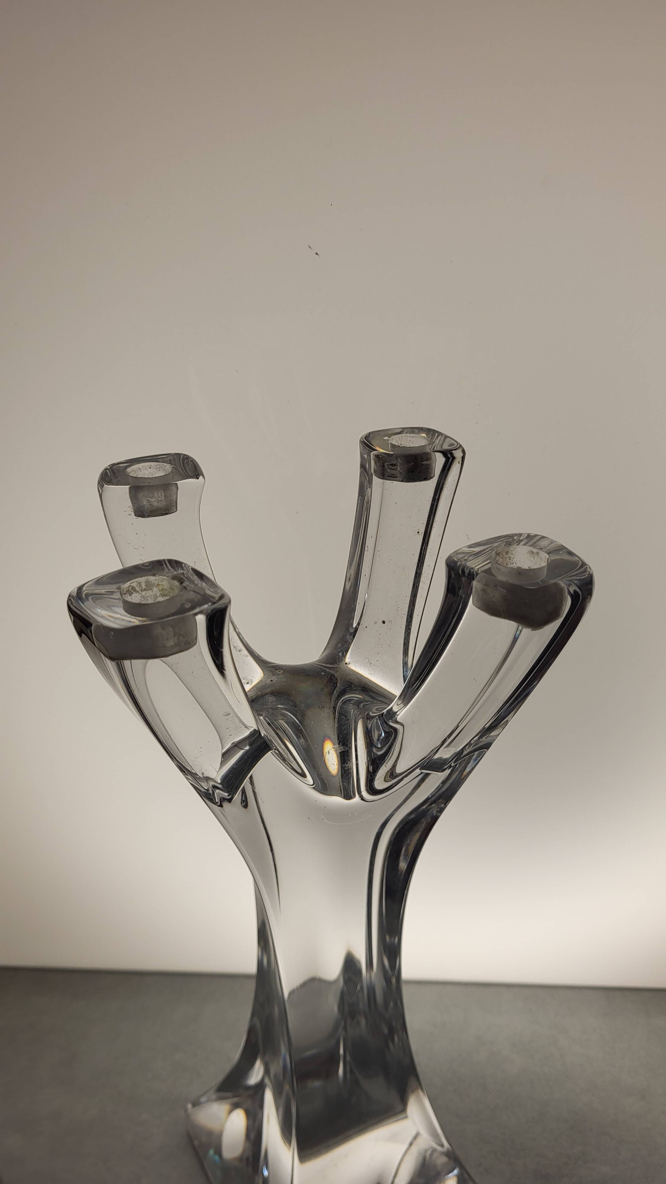 Crystal candle holder