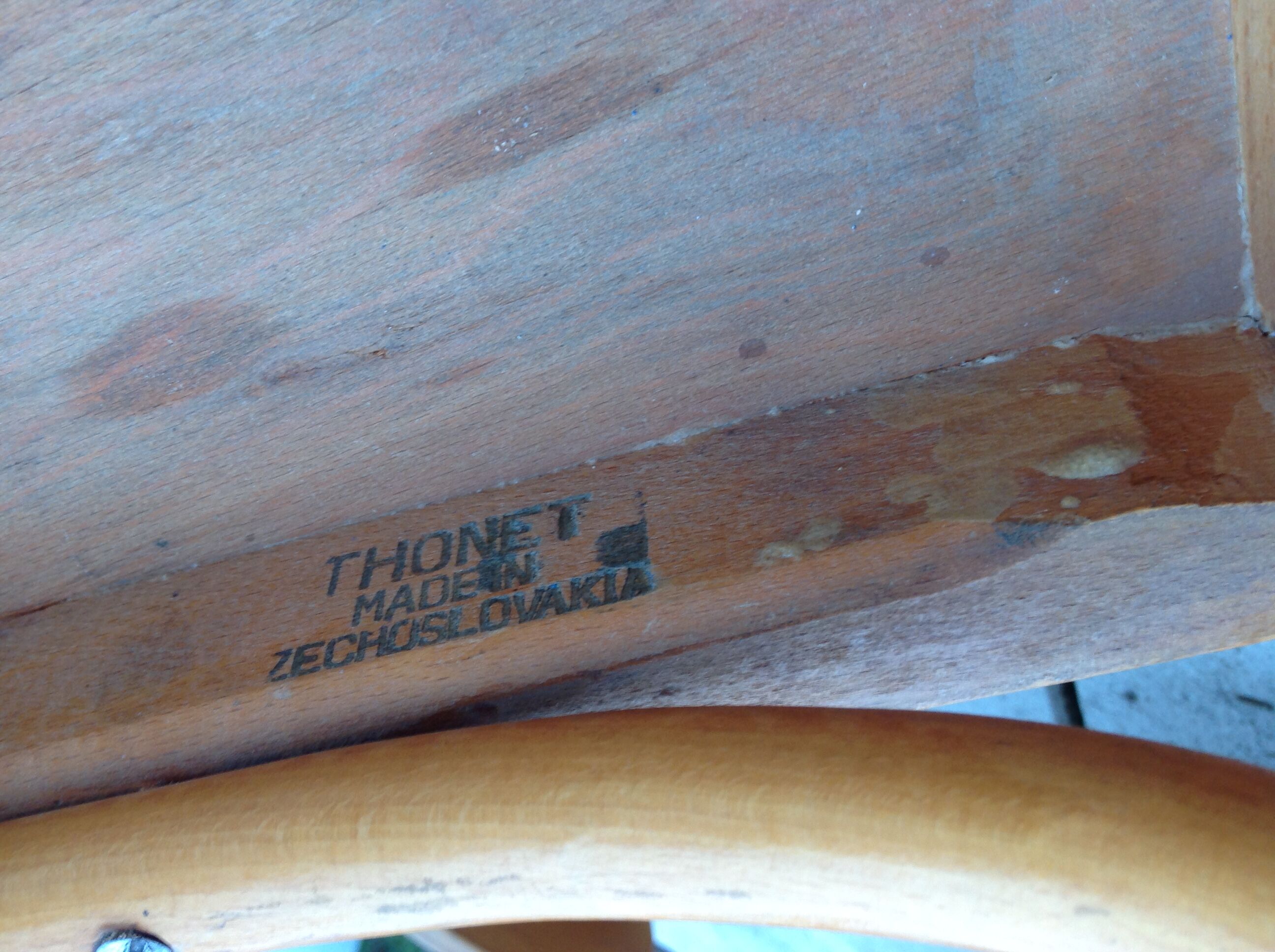 Pair of Thonet bistro chairs, 30-40s