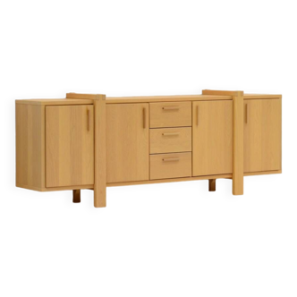 Large Belgian oak sideboard.